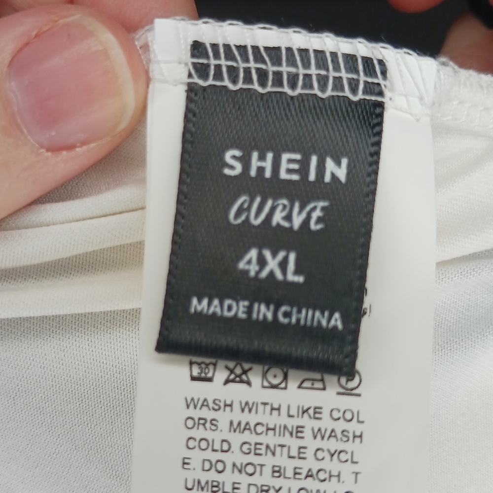 Shein Green/Orange Tank Top Size 4X - Picture 5 of 5